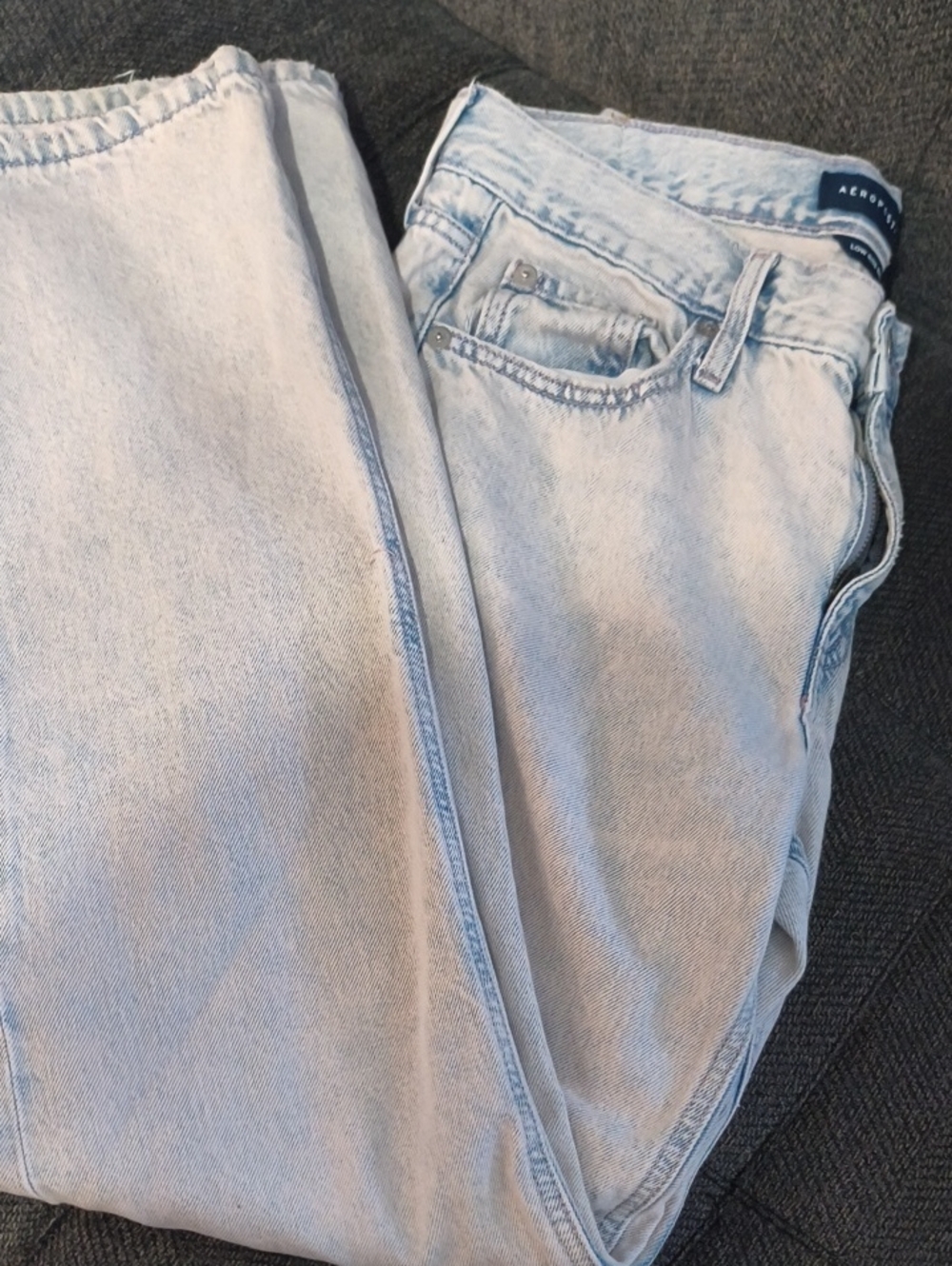 Aeropostale Women's Light Blue Boyfriend Jeans